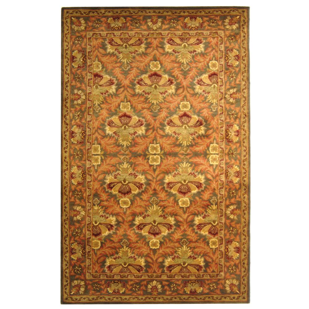 Safavieh AT54B-6R Antiquities Area Rug in SAGE / GOLD
