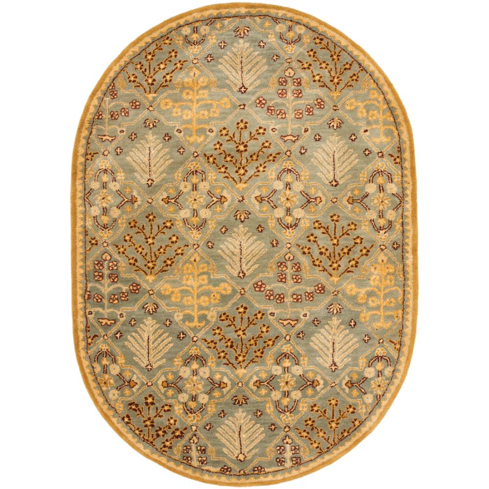 Safavieh AT613A-8OV Antiquities Area Rug in LIGHT BLUE / GOLD