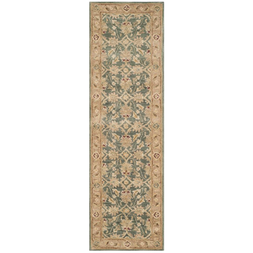 Safavieh AT849B Antiquity Area Rug in Teal Blue / Taupe