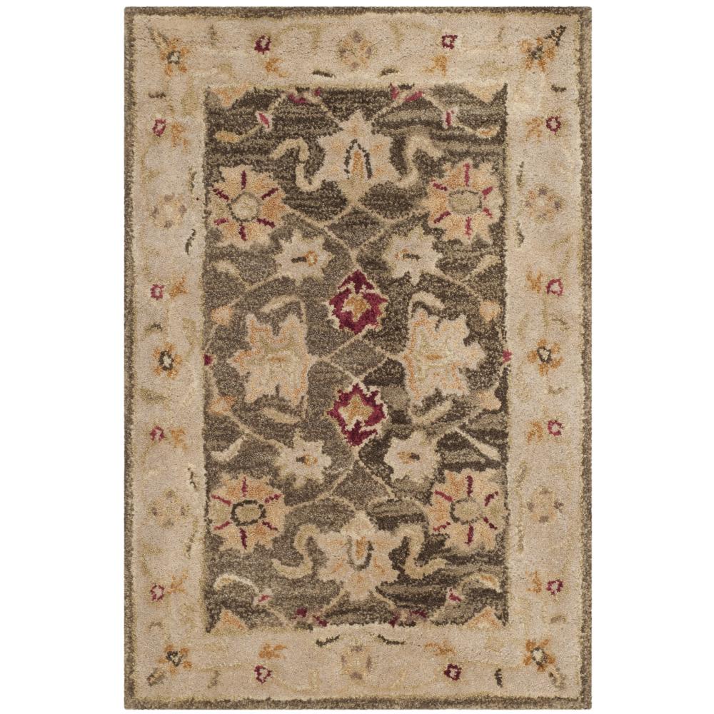 Safavieh AT853A Antiquity Area Rug in Olive Grey / Beige