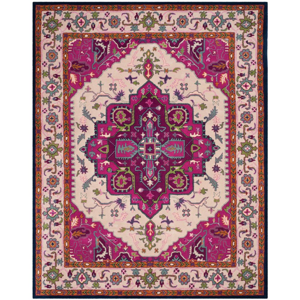 Safavieh BLG541A Bellagio Area Rug in Ivory / Pink