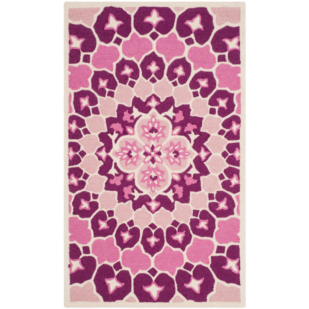 Safavieh BLG610A Bellagio Area Rug in Pink / Ivory