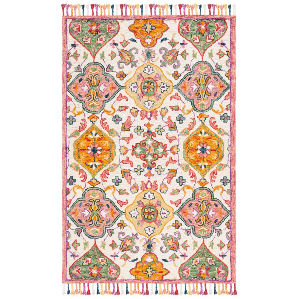 Safavieh BLM456A Blossom Area Rug in Ivory / Multi