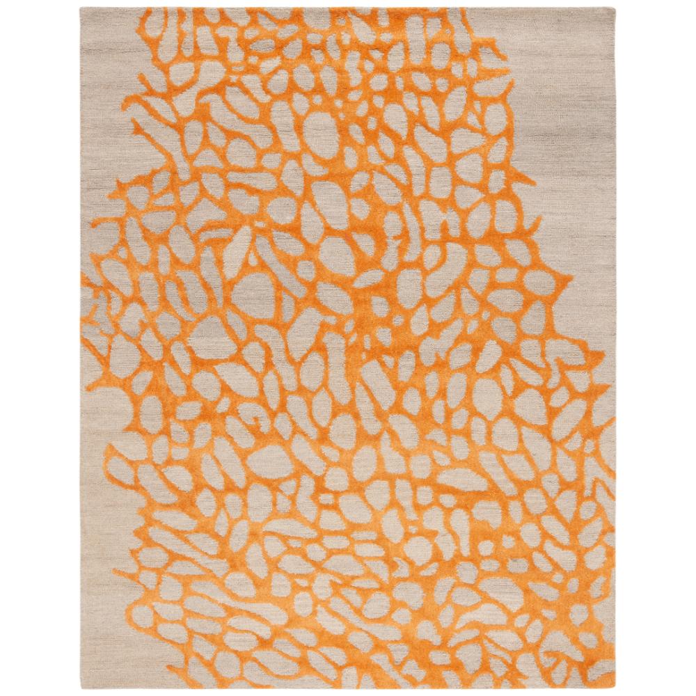 Safavieh BLM695C Blossom Area Rug in Grey / Orange