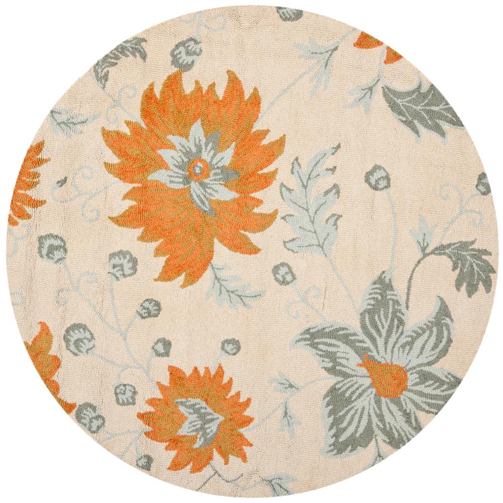 Safavieh BLM865A-6R Blossom Area Rug in Ivory / Multi