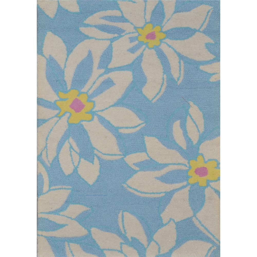Safavieh BLM924A-4 Blossom Area Rug in Light Blue / Ivory