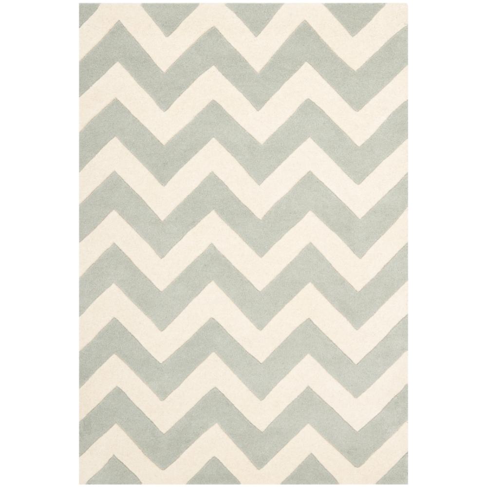 Safavieh CHT715E-4 Chatham Area Rug in Grey / Ivory
