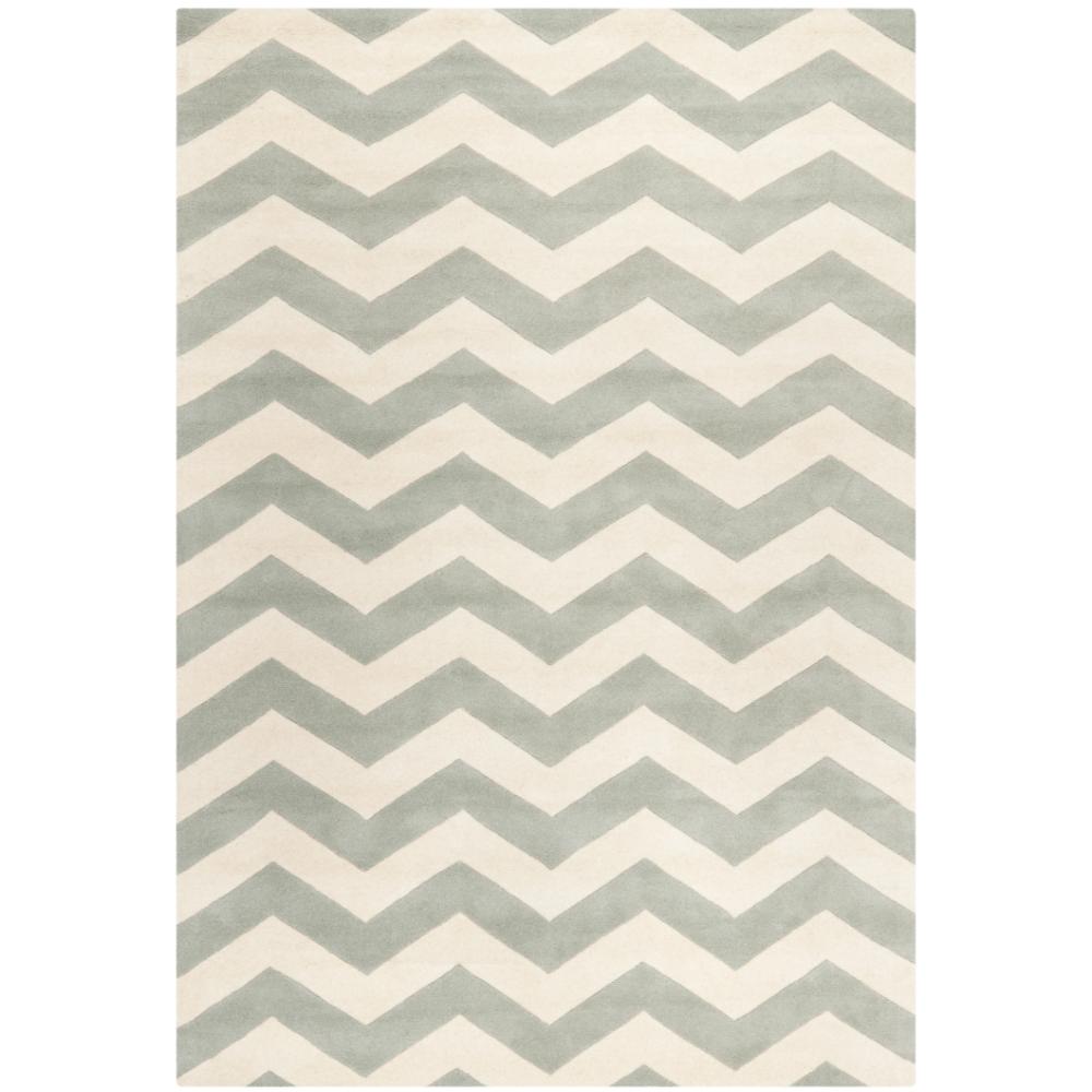 Safavieh CHT715E-6 Chatham Area Rug in Grey / Ivory