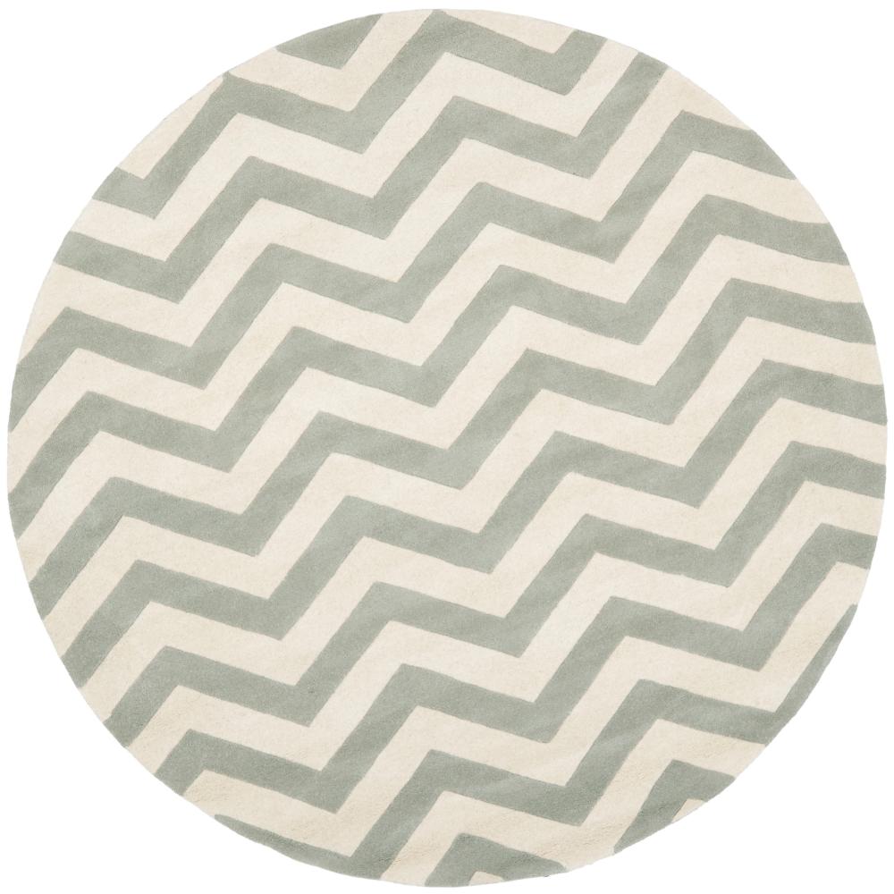 Safavieh CHT715E-7R Chatham Area Rug in Grey / Ivory