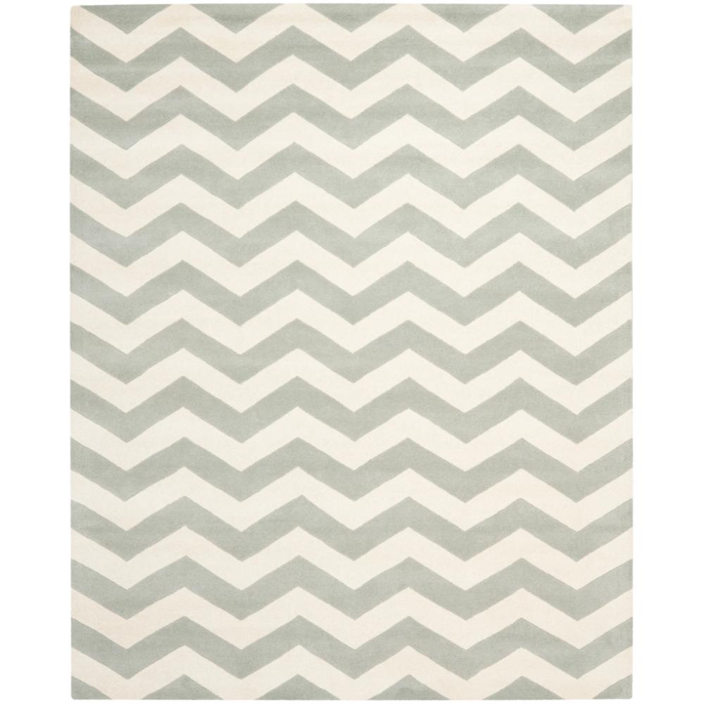 Safavieh CHT715E-8 Chatham Area Rug in Grey / Ivory