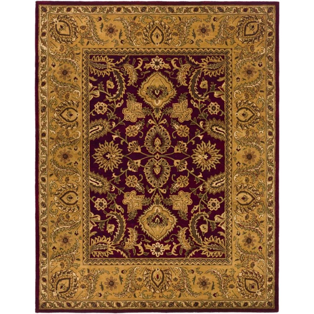 Safavieh CL244A-10 Classic Area Rug in BURGUNDY / GOLD