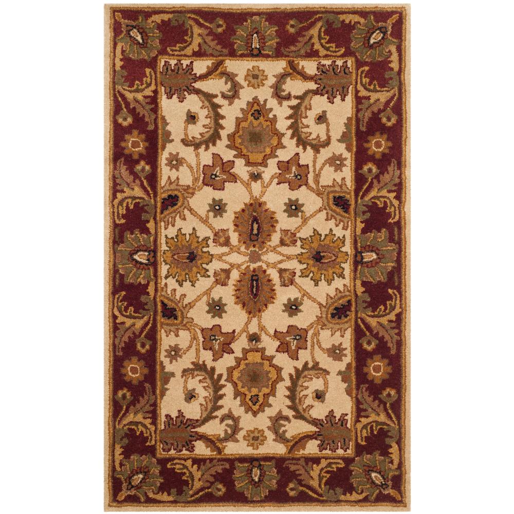 Safavieh CL244D-3 Classic Area Rug in IVORY / RED