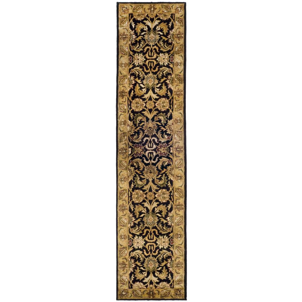 Safavieh CL252A-210 Classic Area Rug in BLACK / GOLD