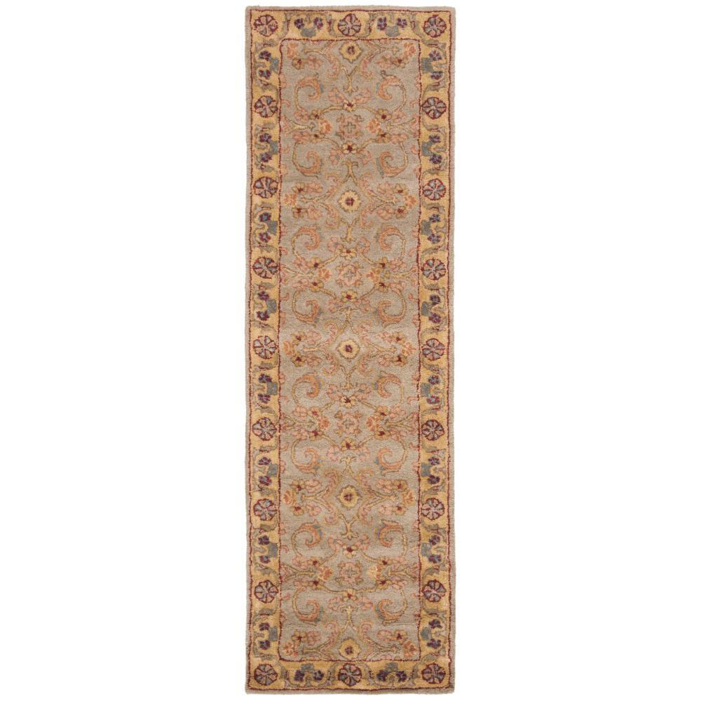 Safavieh CL324A-214 Classic Area Rug in LIGHT GREEN / GOLD
