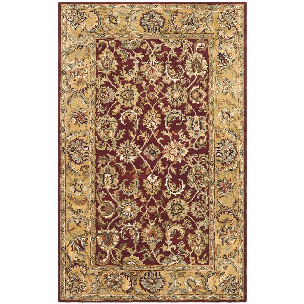 Safavieh CL758C-4 Classic Area Rug in RED / GOLD