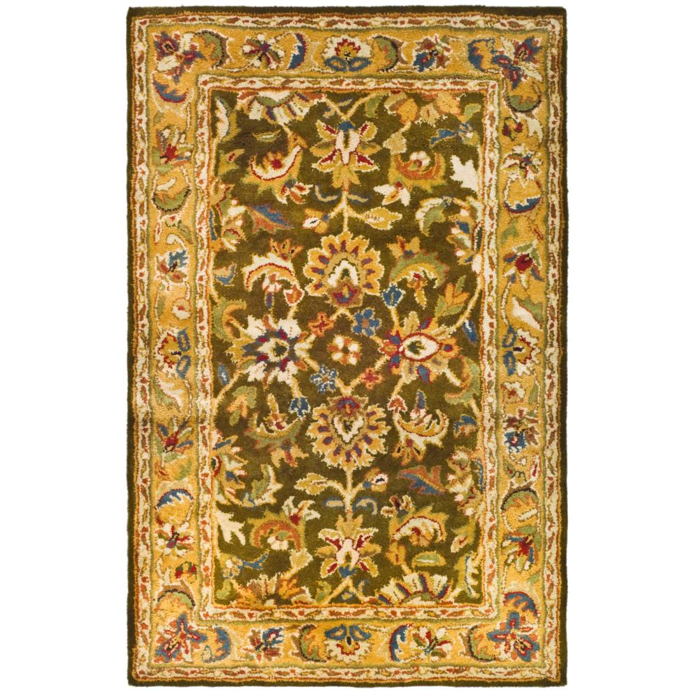 Safavieh CL758M-24 Classic Area Rug in OLIVE / CAMEL