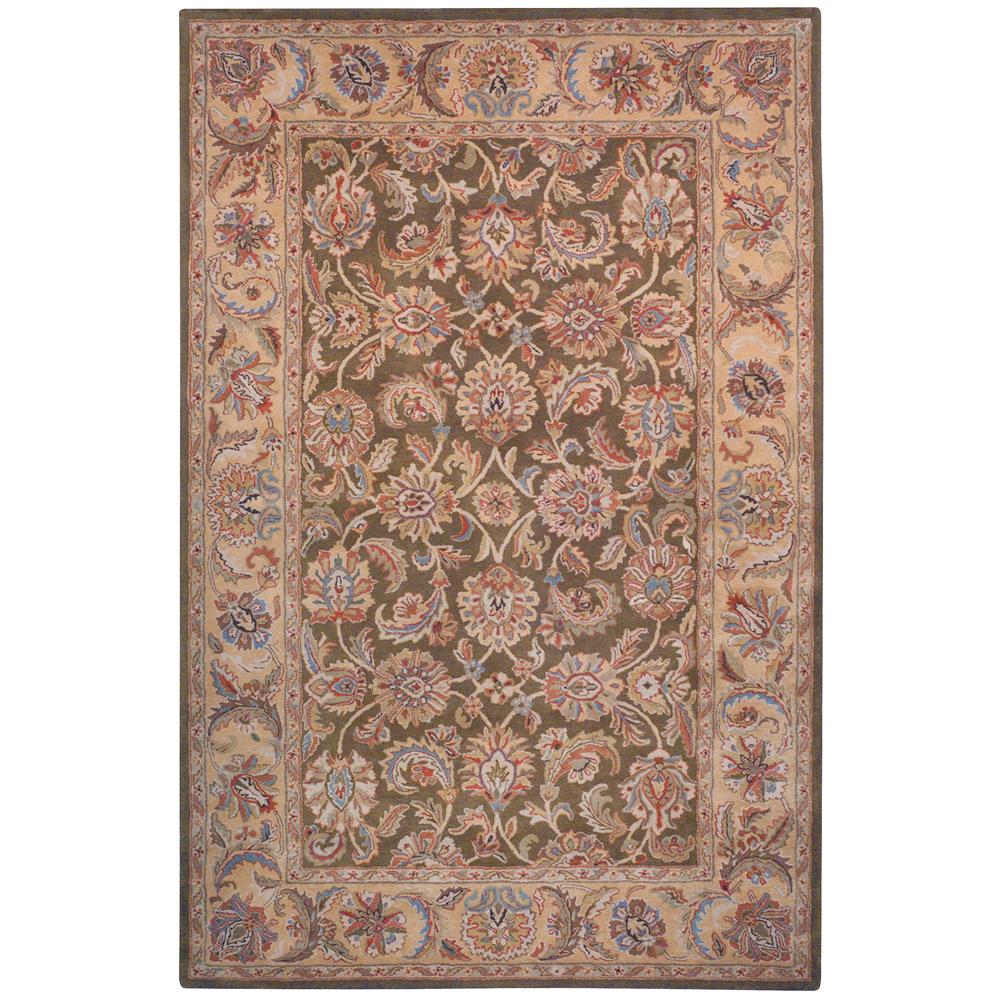 Safavieh CL758M-4 Classic Area Rug in OLIVE / CAMEL
