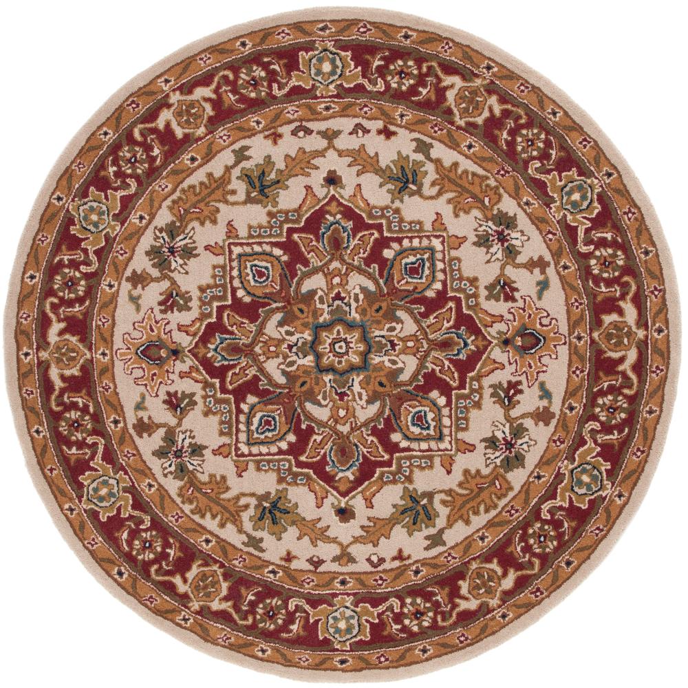 Safavieh CL763A-8R Classic Area Rug in LIGHT GOLD / RED