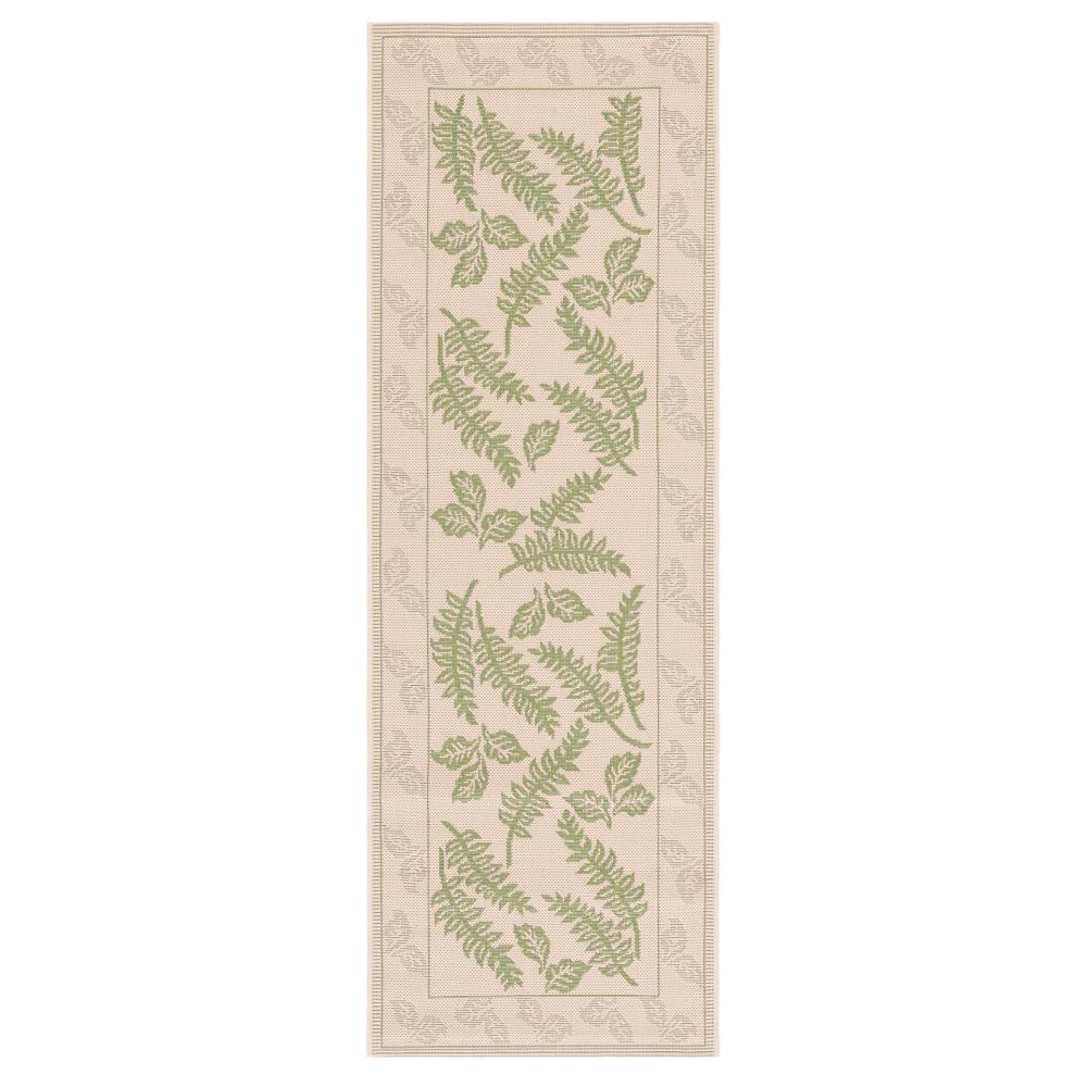 Safavieh CY0772-1E01-27 Courtyard Area Rug in NATURAL / OLIVE