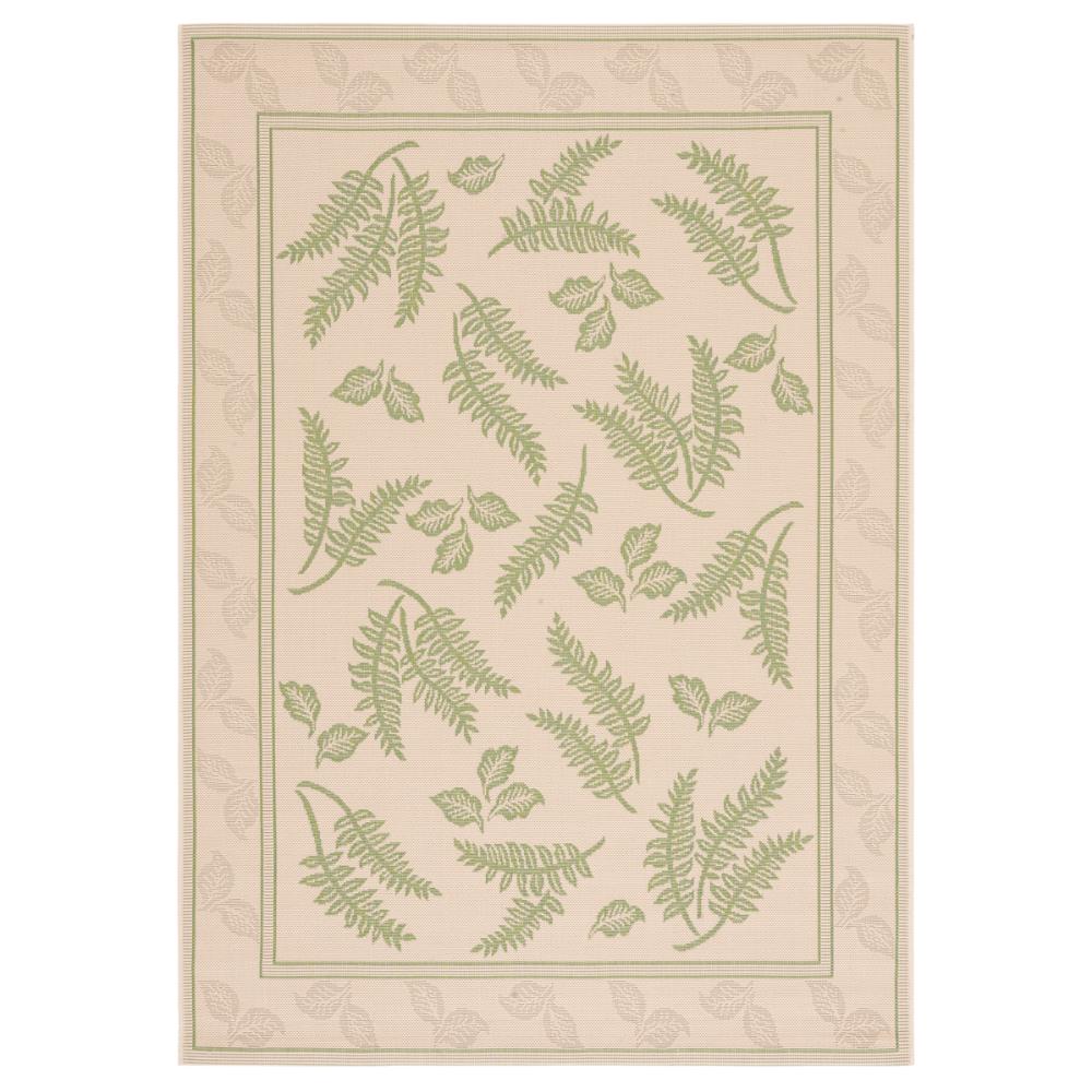 Safavieh CY0772-1E01-5 Courtyard Area Rug in NATURAL / OLIVE