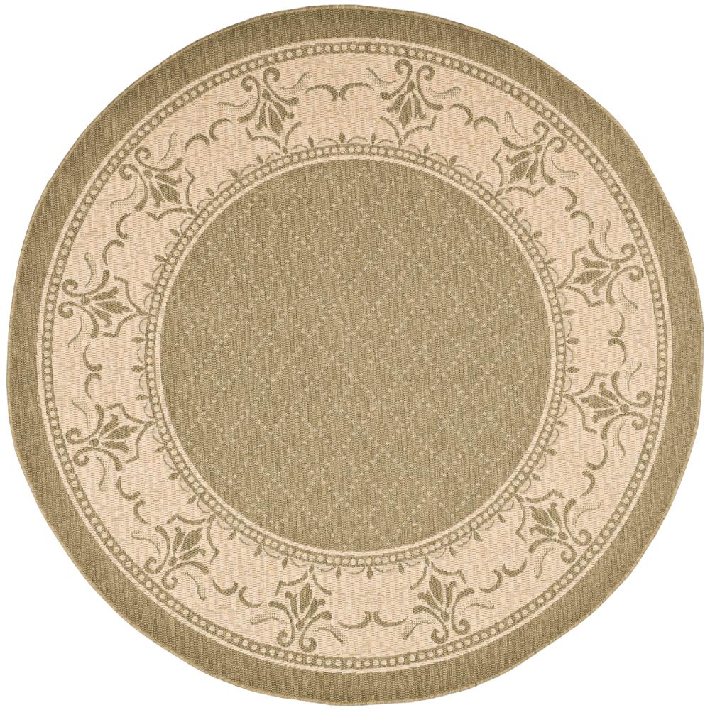 Safavieh CY0901-1E06-7R Courtyard Area Rug in OLIVE / NATURAL