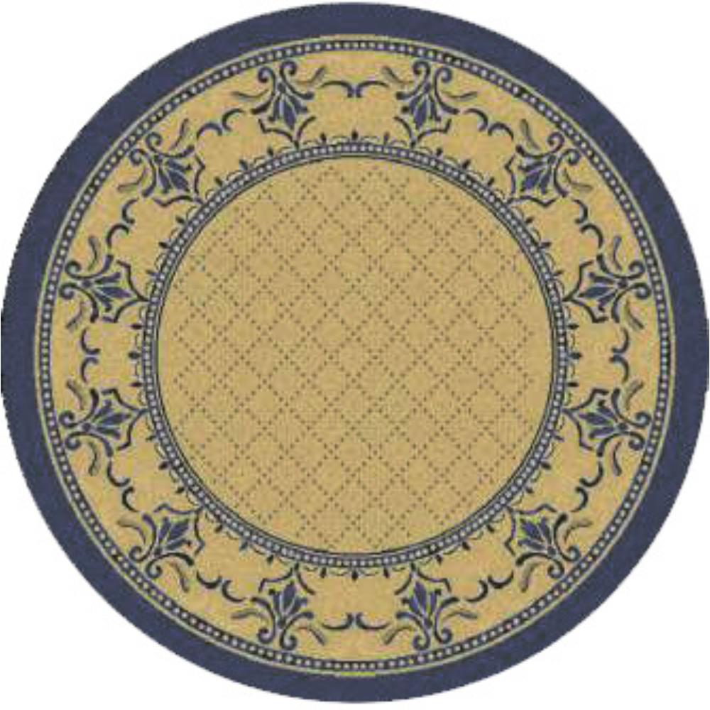 Safavieh CY0901-3101-5R Courtyard Area Rug in NATURAL / BLUE