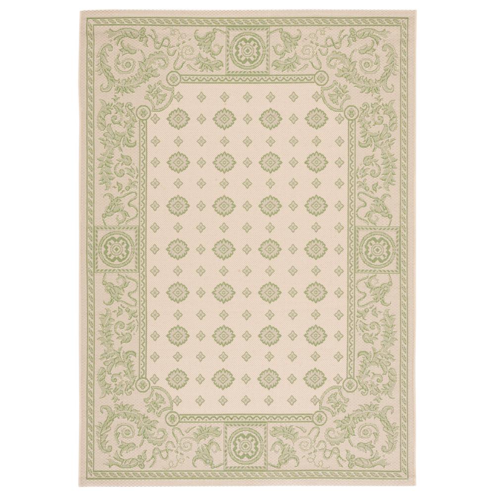 Safavieh CY1356-1E01-4 Courtyard Area Rug in NATURAL / OLIVE
