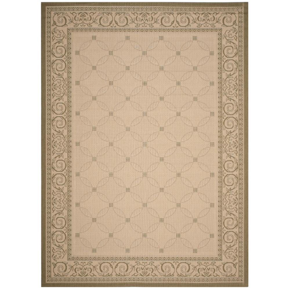 Safavieh CY1502-1E01-8 Courtyard Area Rug in NATURAL / OLIVE