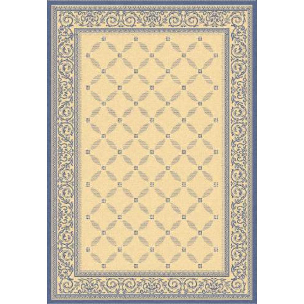 Safavieh CY1502-3101-4 Courtyard Area Rug in NATURAL / BLUE