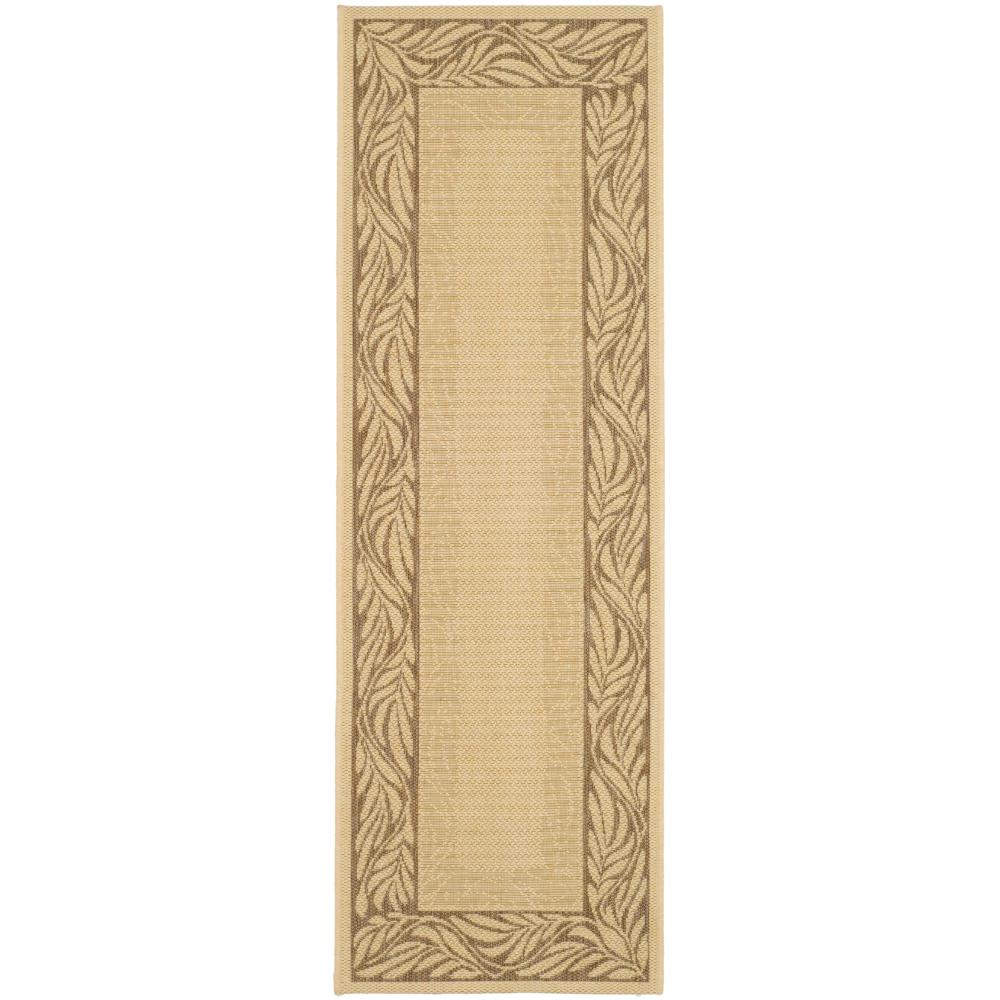 Safavieh CY1551-3001-27 Courtyard Area Rug in NATURAL / BROWN