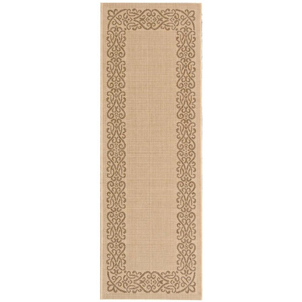 Safavieh CY1588-3001-27 Courtyard Area Rug in NATURAL / BROWN