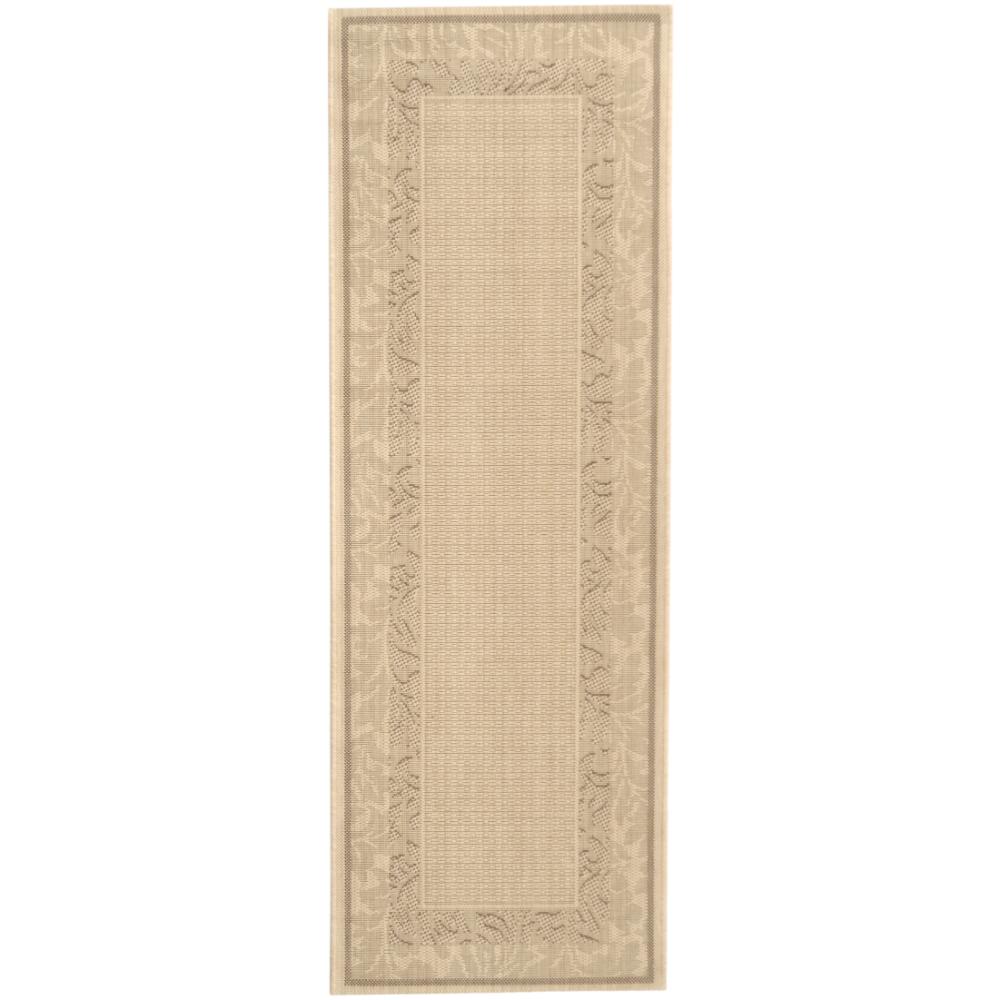Safavieh CY1704-3001-27 Courtyard Area Rug in NATURAL / BROWN