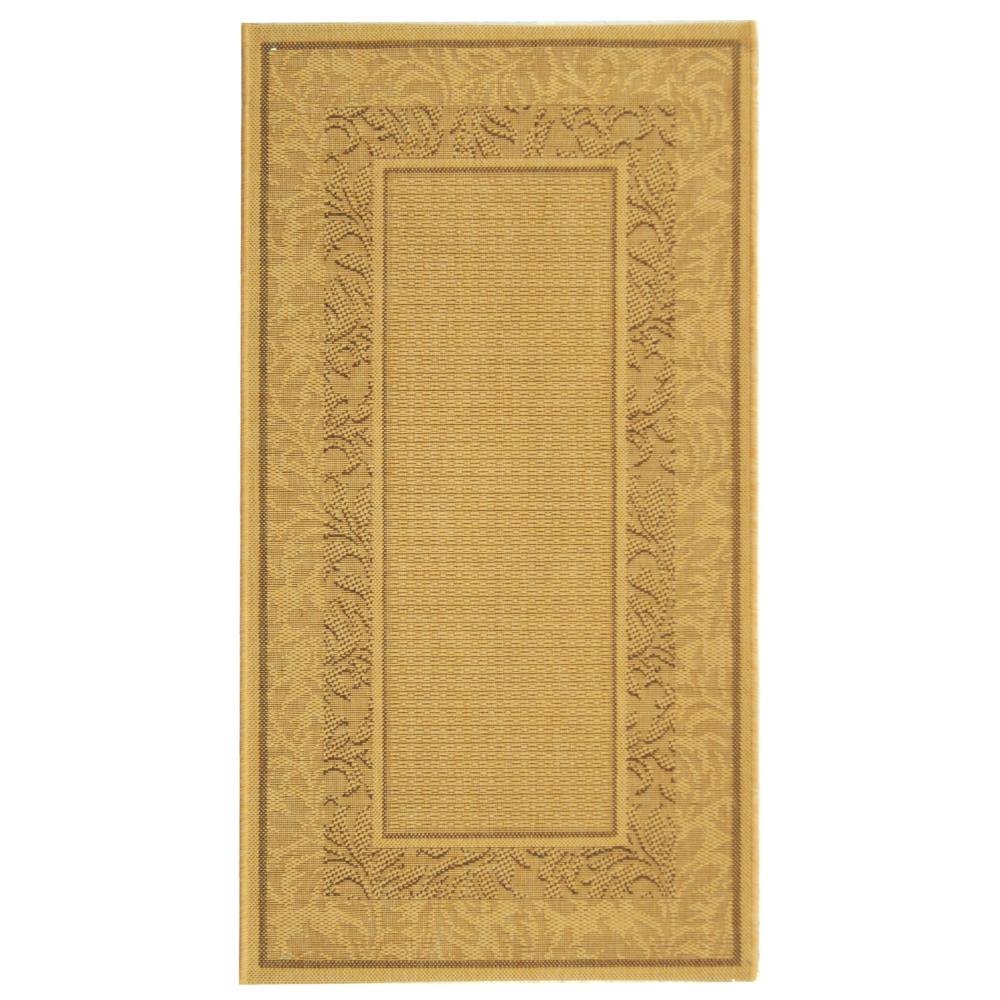 Safavieh CY1704-3001-3 Courtyard Area Rug in NATURAL / BROWN