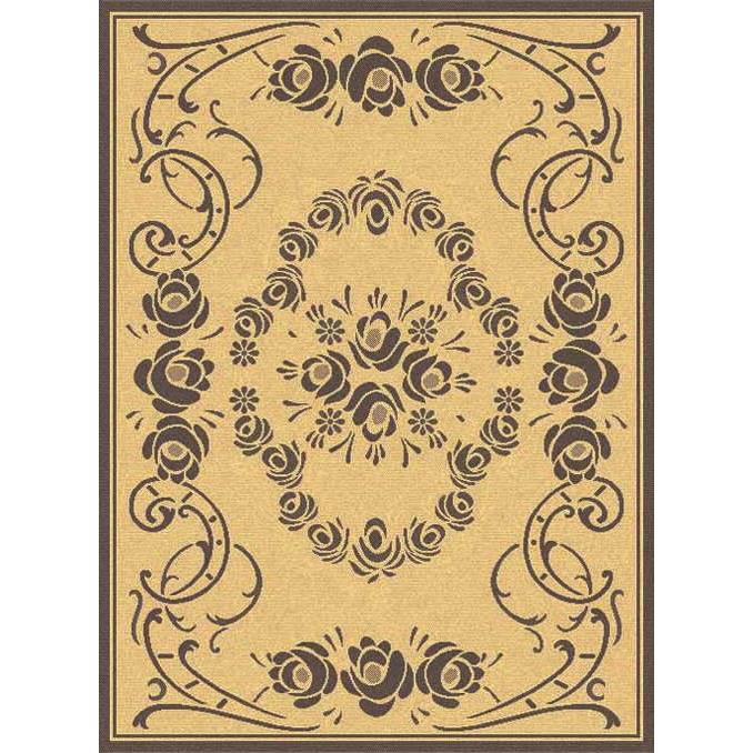 Safavieh CY1893-3001-4 Courtyard Area Rug in NATURAL / BROWN