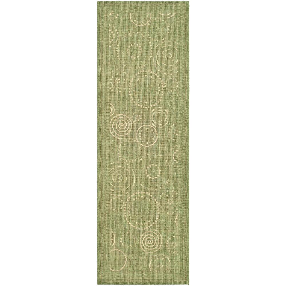 Safavieh CY1906-1E06-27 Courtyard Area Rug in OLIVE / NATURAL