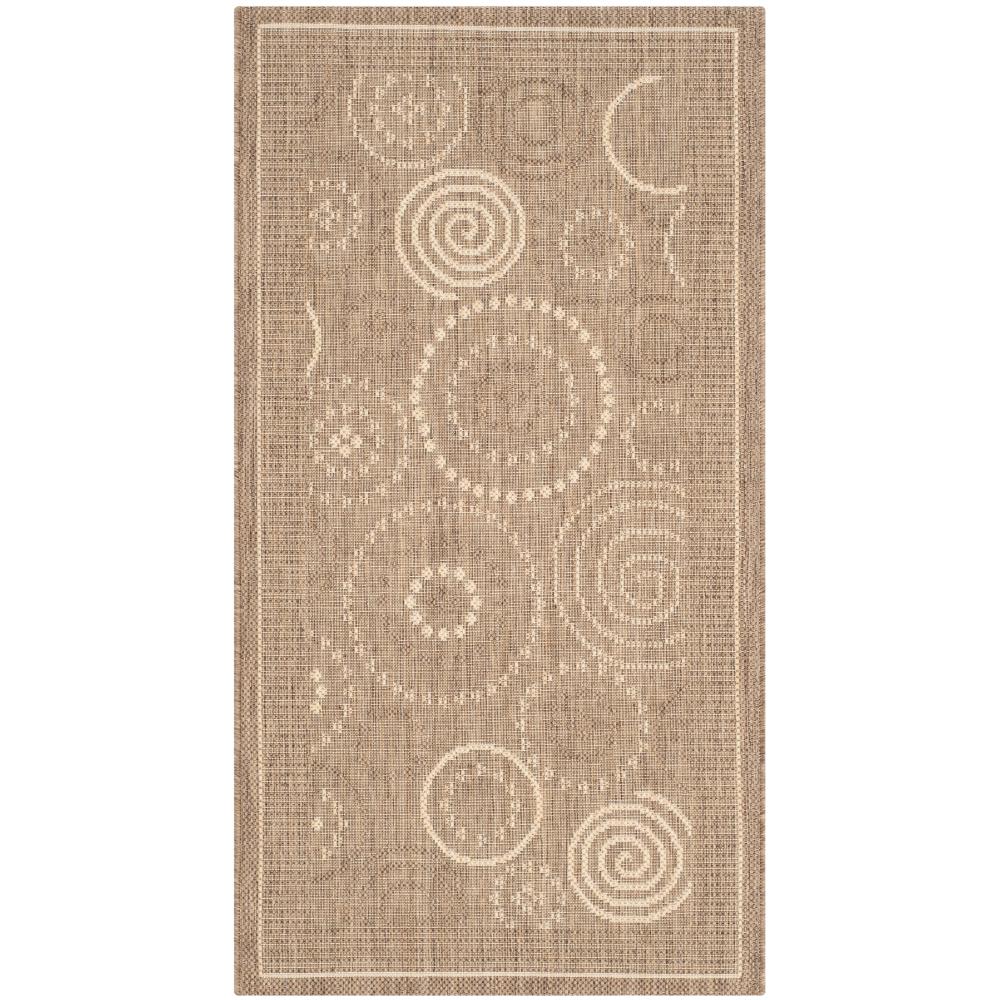 Safavieh CY1906-3009-2 Courtyard Area Rug in BROWN / NATURAL