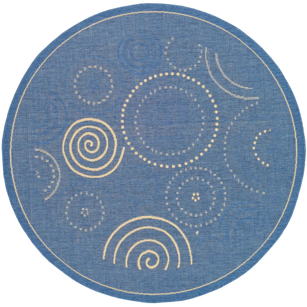 Safavieh CY1906-3103-5R Courtyard Area Rug in BLUE / NATURAL