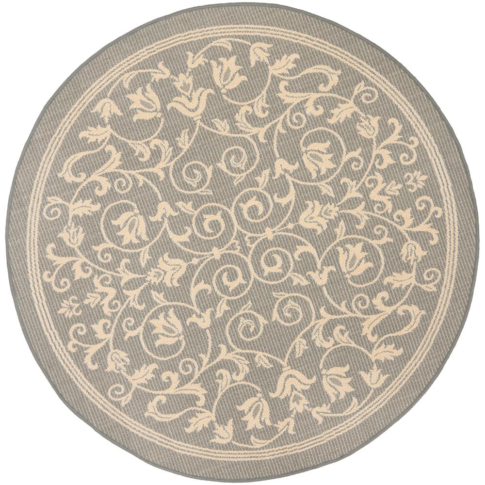 Safavieh CY2098-3606-5R Courtyard Area Rug in GREY / NATURAL