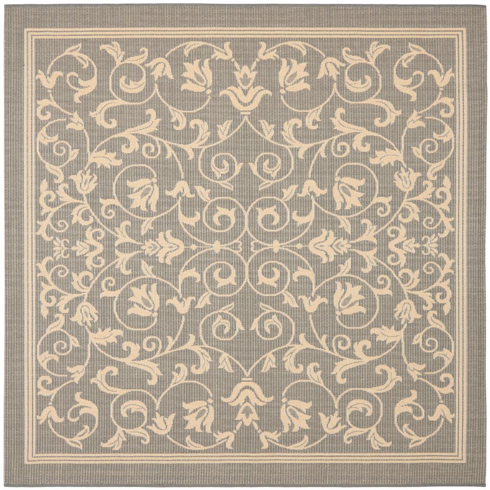 Safavieh CY2098-3606-7SQ Courtyard Area Rug in GREY / NATURAL