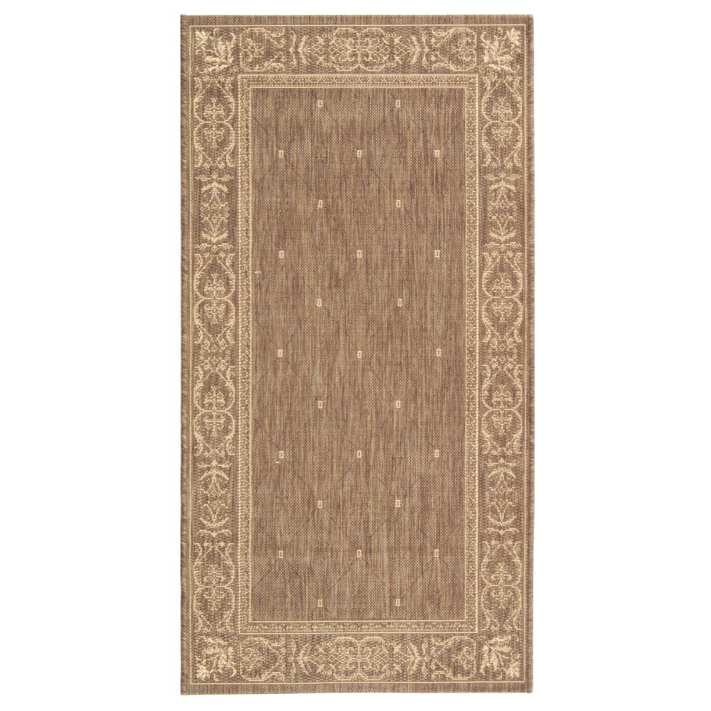 Safavieh CY2326-3009-3 Courtyard Area Rug in BROWN / NATURAL
