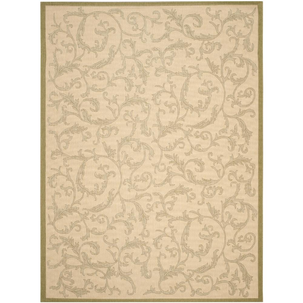Safavieh CY2653-1E01-8 Courtyard Area Rug in NATURAL / OLIVE