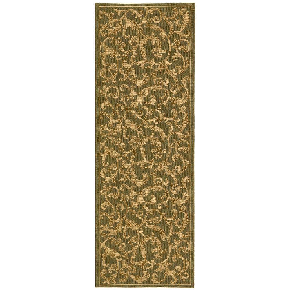 Safavieh CY2653-1E06-27 Courtyard Area Rug in OLIVE / NATURAL
