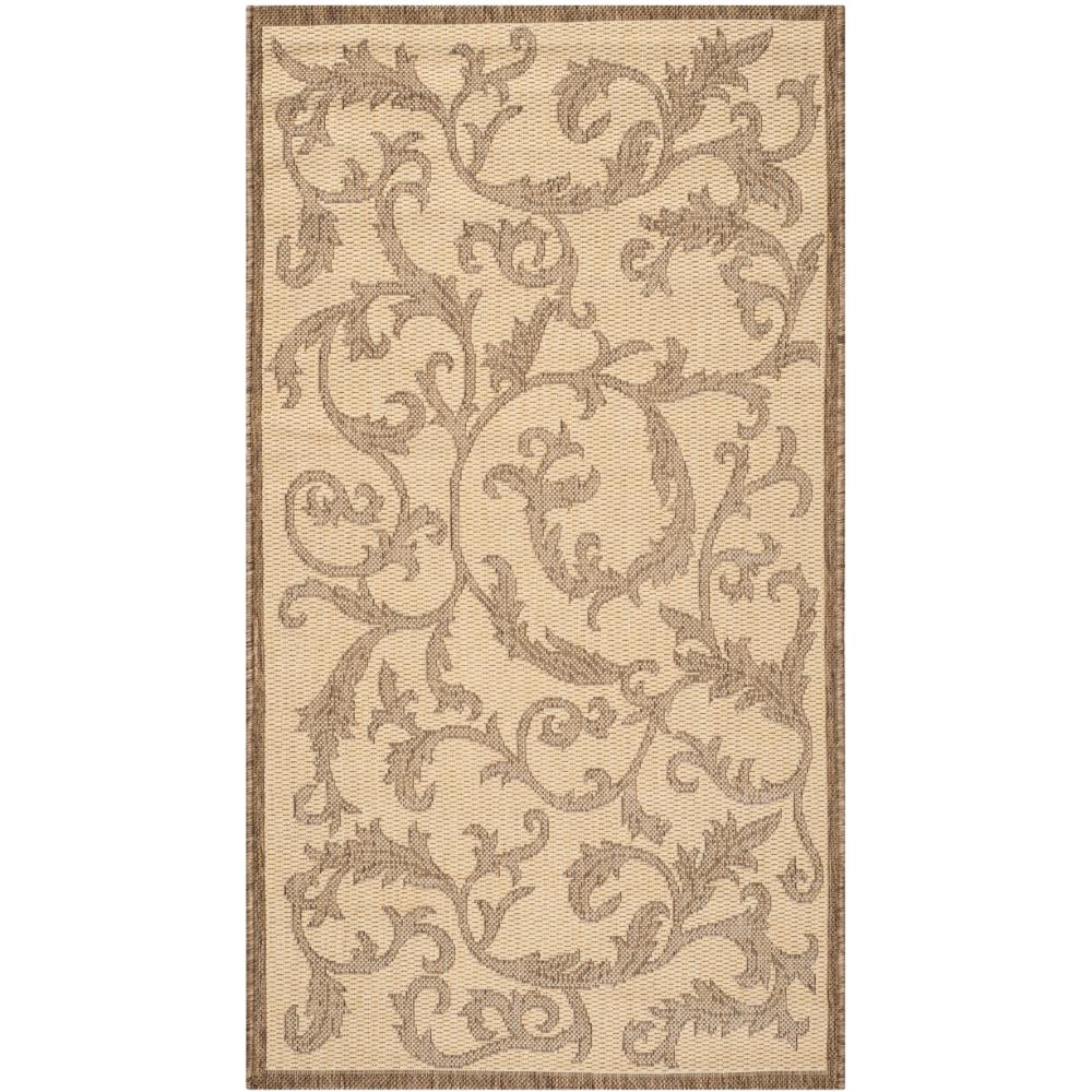 Safavieh CY2653-3001-3 Courtyard Area Rug in NATURAL / BROWN