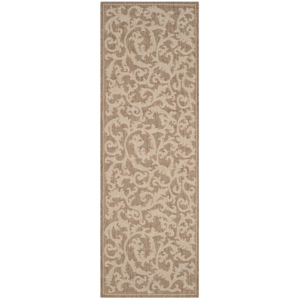 Safavieh CY2653-3009-27 Courtyard Area Rug in BROWN / NATURAL