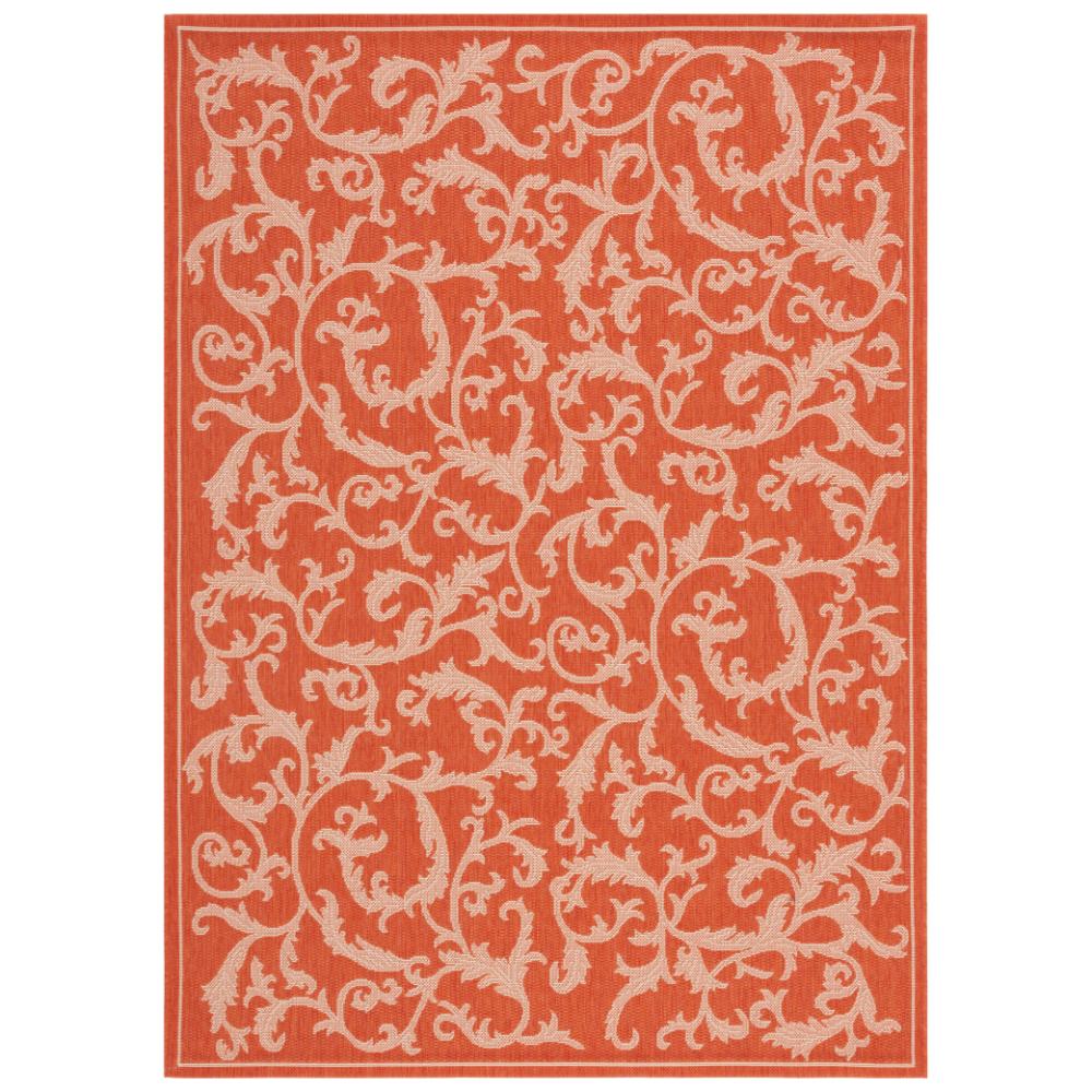 Safavieh CY2653-3202-5 Courtyard Area Rug in TERRACOTTA / NATURAL