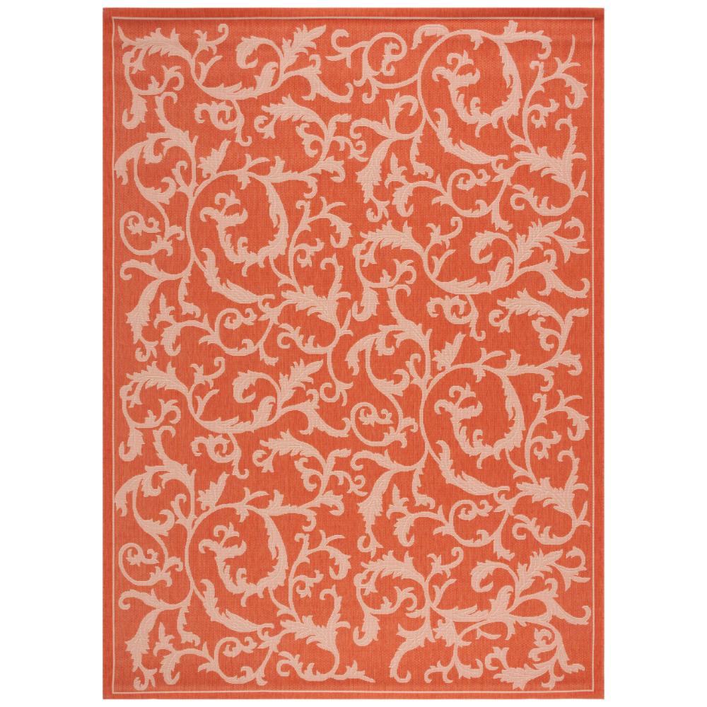 Safavieh CY2653-3202-8 Courtyard Area Rug in TERRACOTTA / NATURAL