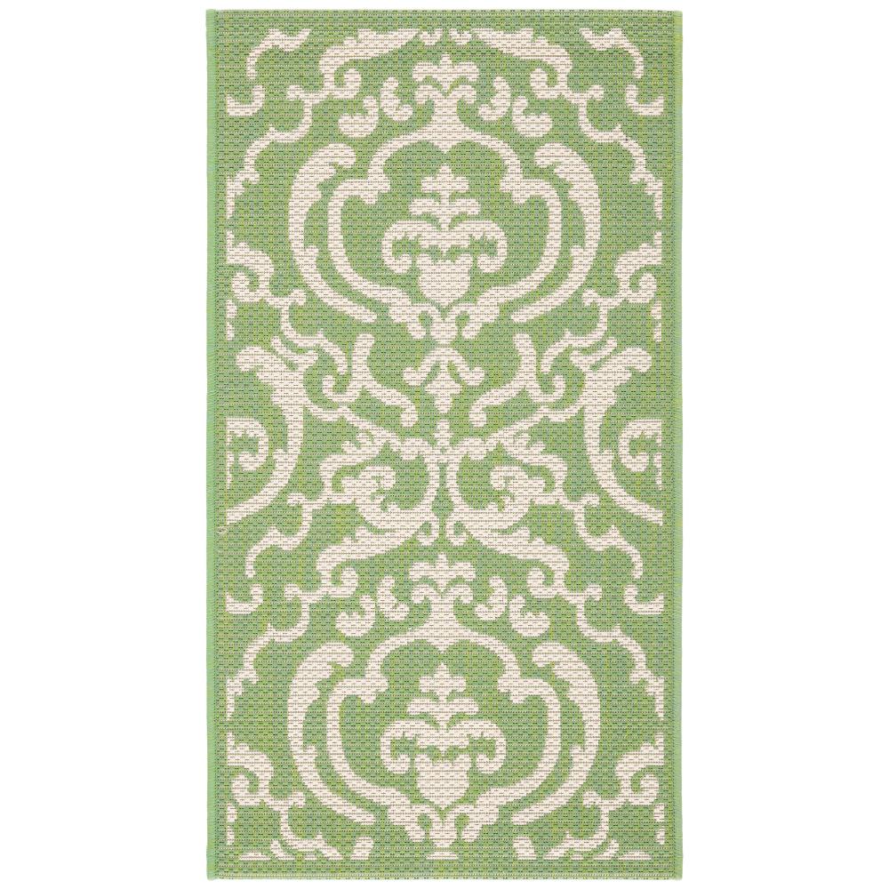 Safavieh CY2663-1E06-3 Courtyard Area Rug in OLIVE / NATURAL
