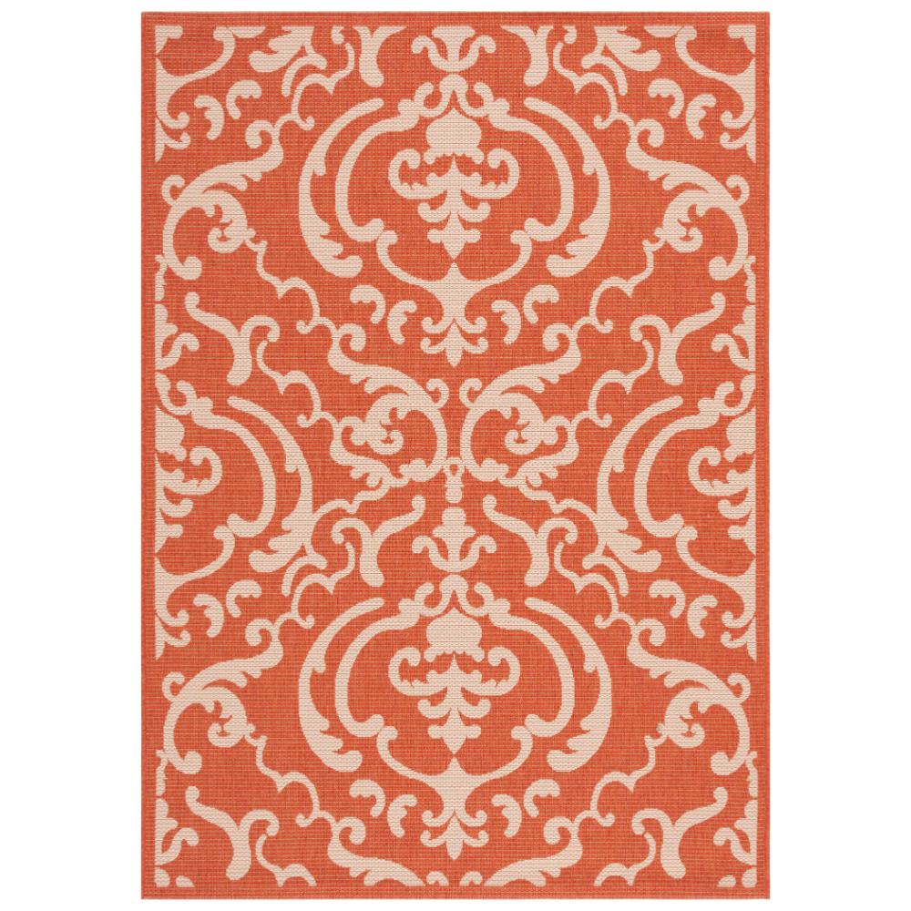 Safavieh CY2663-3202-8 Courtyard Area Rug in TERRACOTTA / NATURAL