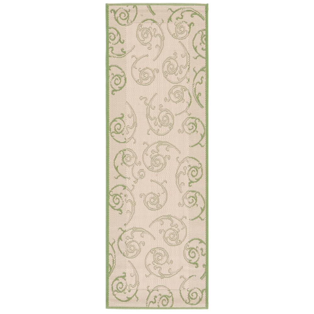 Safavieh CY2665-1E01-27 Courtyard Area Rug in NATURAL / OLIVE