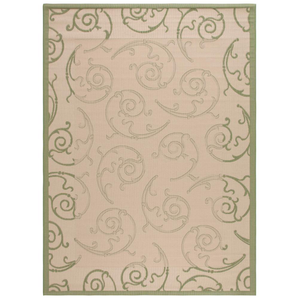 Safavieh CY2665-1E01-8 Courtyard Area Rug in NATURAL / OLIVE
